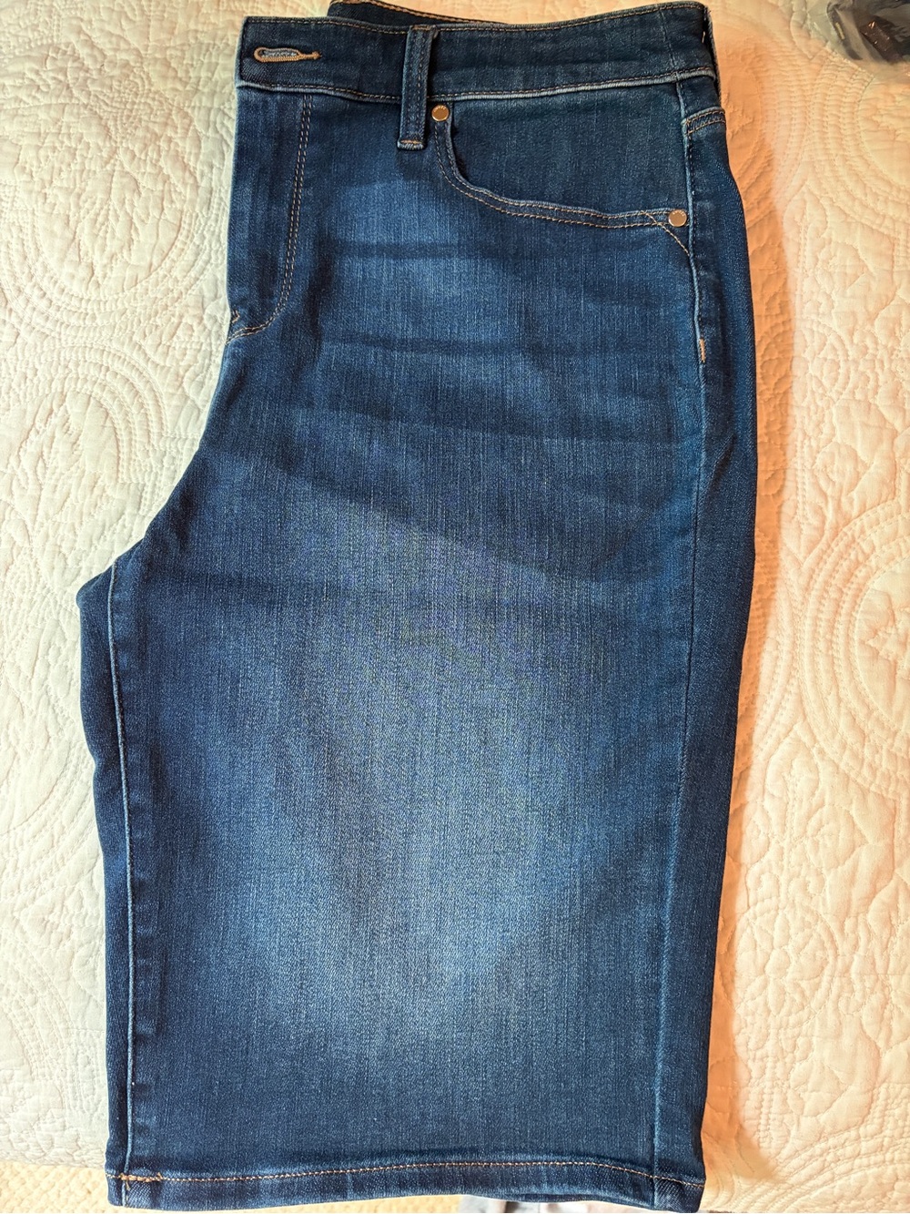 Chico's Dark Blue Denim Jean Shorts Never Worn